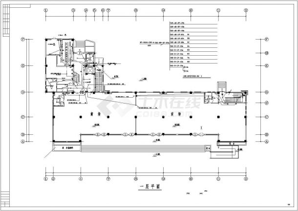 6层办公大楼电气规划CAD参考图纸-图一