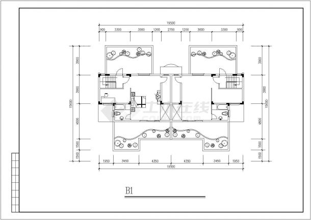 白银市上海路某社区住宅楼经典户型设计CAD图纸（共25张）-图二