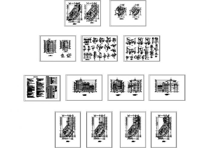 滨江新区某新桥村小区会所建施设计图_图1