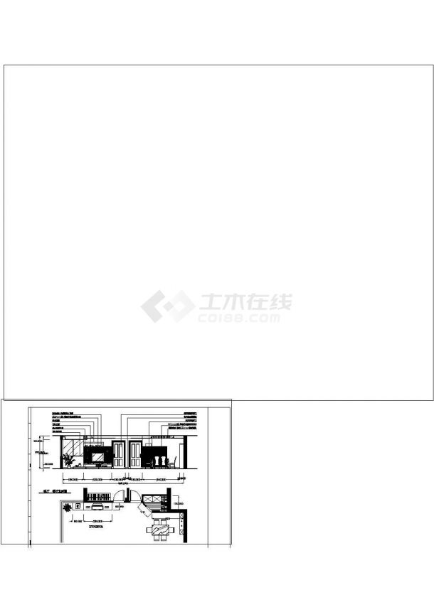 3室2厅日式风格装修设计方案案例CAD图纸设计-图二