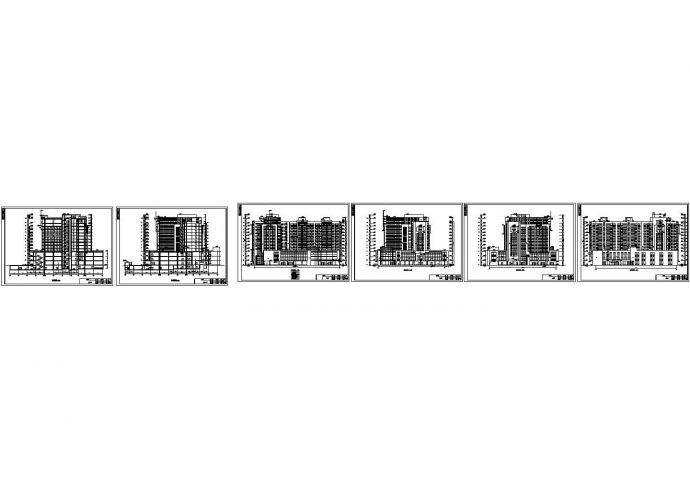 某市十三层商贸大厦建筑施工图cad版_图1