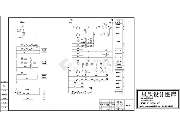 高压开关柜二次原理图cad版-图二