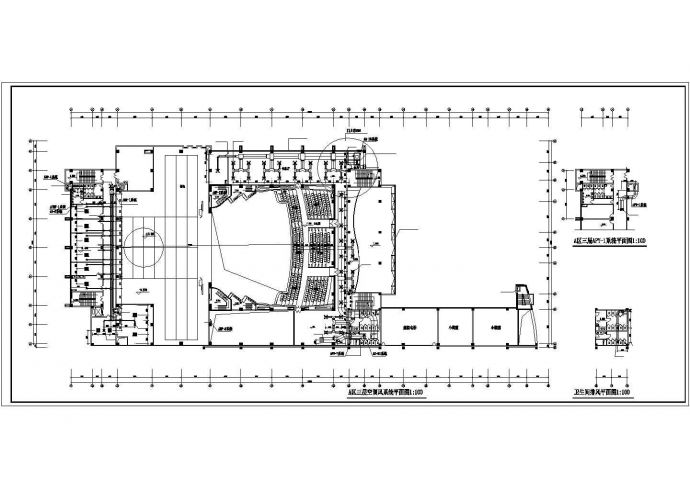 某地大型商场综合建筑空调及通风排烟系统设计施工图（含冷却塔基础平面图）_图1