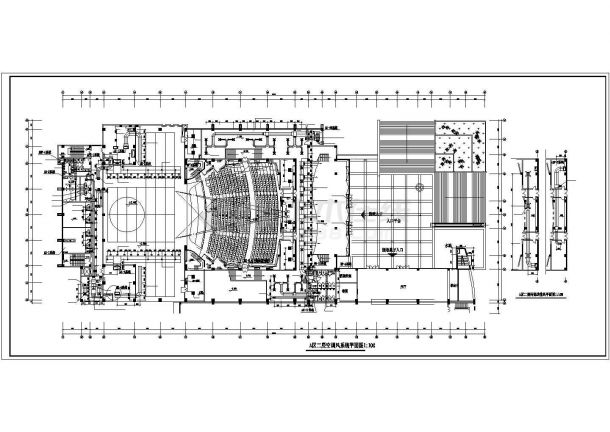某地大型商场综合建筑空调及通风排烟系统设计施工图（含冷却塔基础平面图）-图二