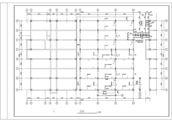  2层1820.3平米经典餐厅建筑结构施工图.cad_图1