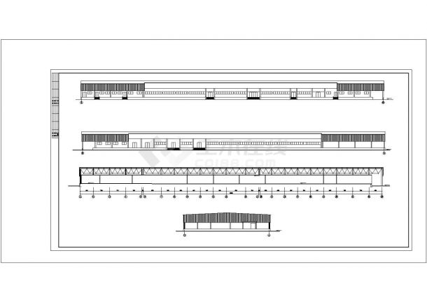 厂房设计_1层食品厂房建筑方案设计图cad-图一