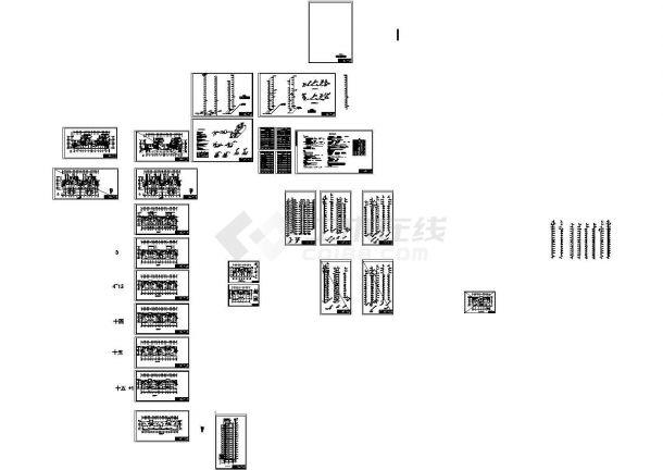 某十八层住宅楼建筑施工CAD图纸设计-图二
