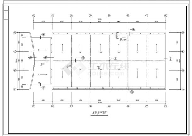  2层1552平米学生食堂建筑施工图【平立剖 门窗 节点大样 目录 说明】.cad-图一