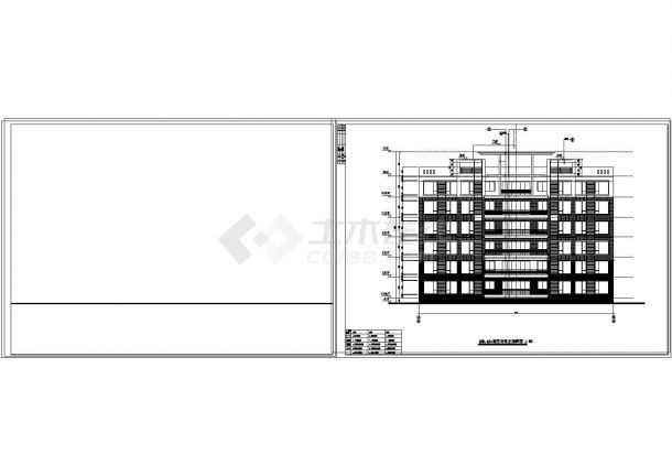 6层2756.4平米1梯4户塔式住宅楼建施【平立剖 门窗[表]】cad图纸-图二