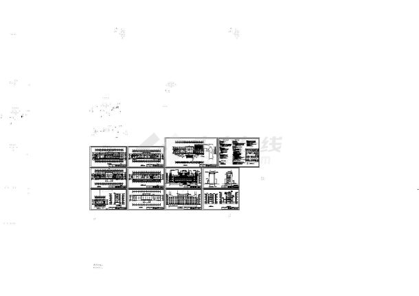 某大型办公楼建筑设计CAD图-图一