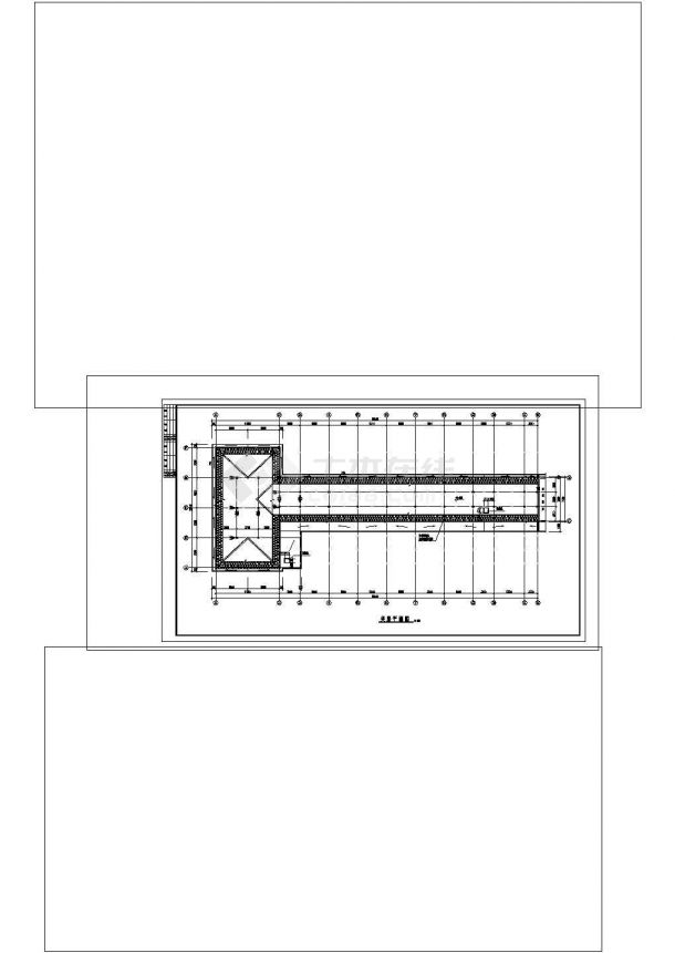 4层2570.93平米中学教学楼建施结施cad图纸设计-图二