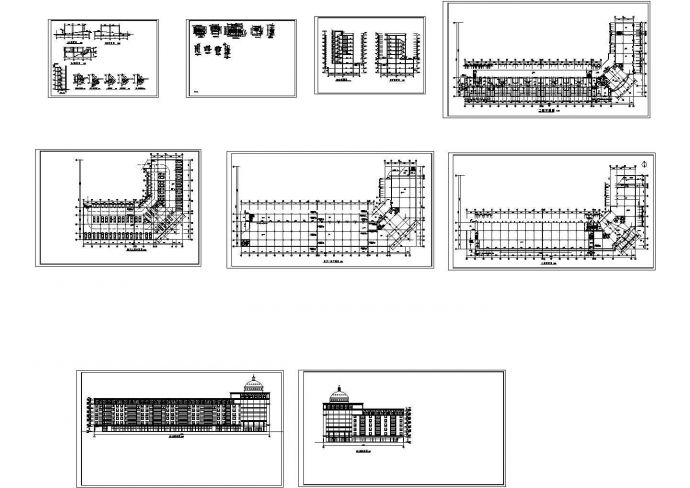 某大型办公大厦建筑设计图纸_图1