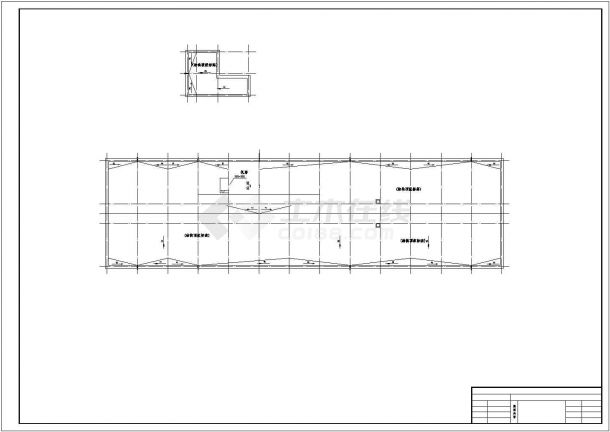 天津某企业公司5000平米6层框架结构办公楼建筑设计CAD图纸-图一