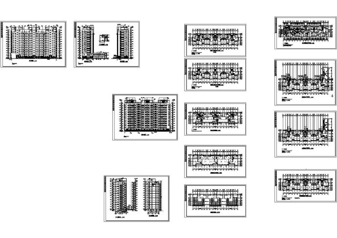 现行经典的小高层住宅建筑施工图cad版_图1