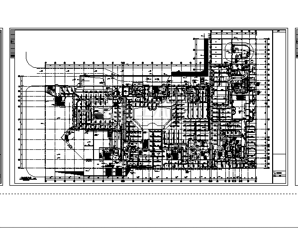 某综合性大商场及住宅楼空调及通风排烟系统设计施工cad图纸-图二