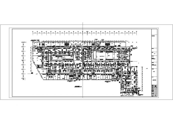 [合肥]某地大型商场空调通风设计施工图纸(冷冻机房设计)_图1