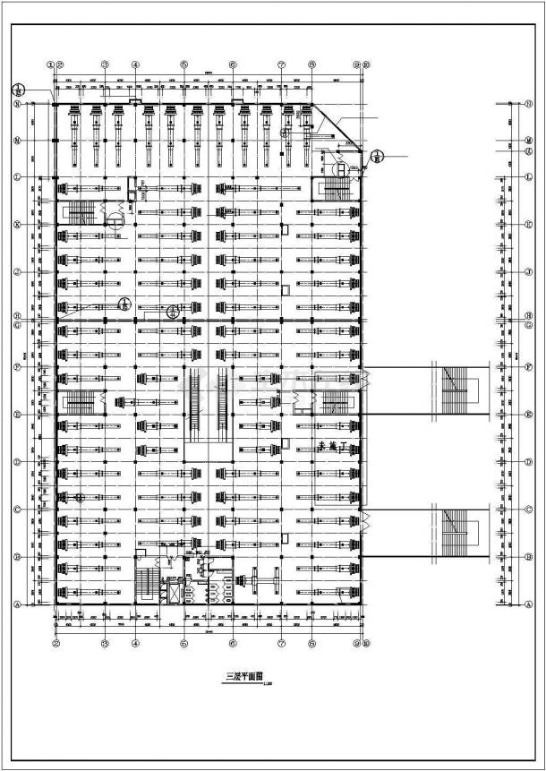 多层商场建筑空调通风系统设计施工CAD图（风冷模块机组）-图二