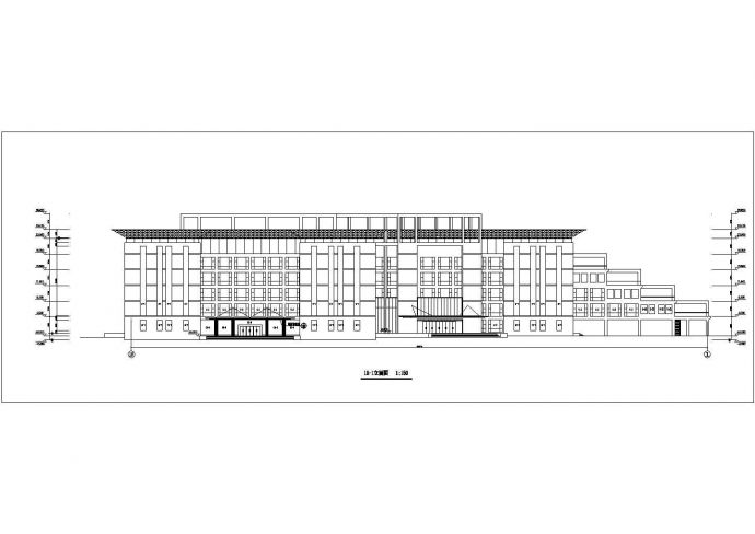 某单位大型6层框架办公楼设计CAD图纸_图1