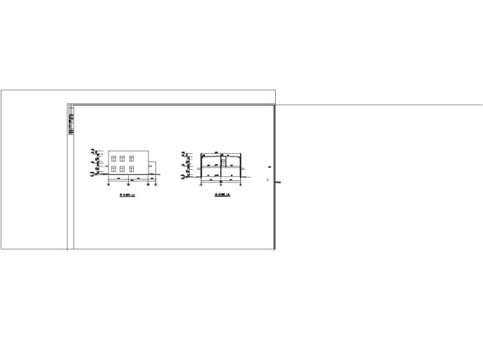  2层食堂浴室娱乐室综合建筑建施【平立剖】.cad_图1