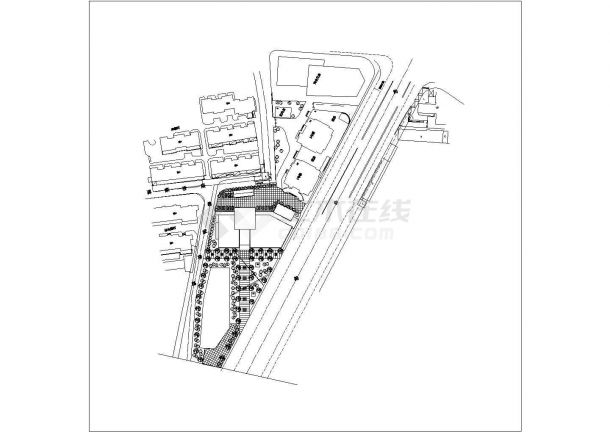 金华市某单位1.5万平米8层框架结构办公楼平立剖面设计CAD图纸-图二