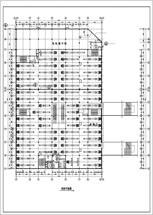 [湖北]多层商场建筑空调通风系统设计cad施工图（风冷模块机组）-图二