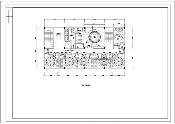 装修图-5层3687平方米饭店装修平面布置方案【各层平面布置图】.cad-图二