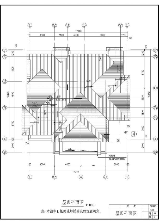 某地多套欧式风别墅设计CAD平面布置图-图一