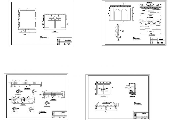 某大堤配套设计及预算设计CAD图纸_图1
