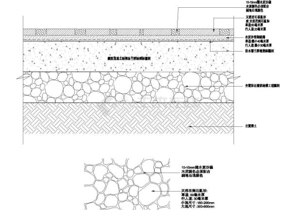 苏州某居住区景观设计初步施工图设计-图一