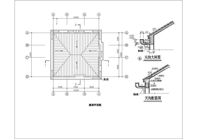 2层砖混结构单体别墅建筑+结构+水电设计CAD图纸_图1