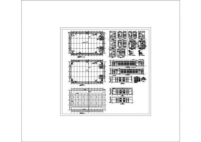 厂房设计_2层5596平米厂房车间建施CAD图纸设计_图1