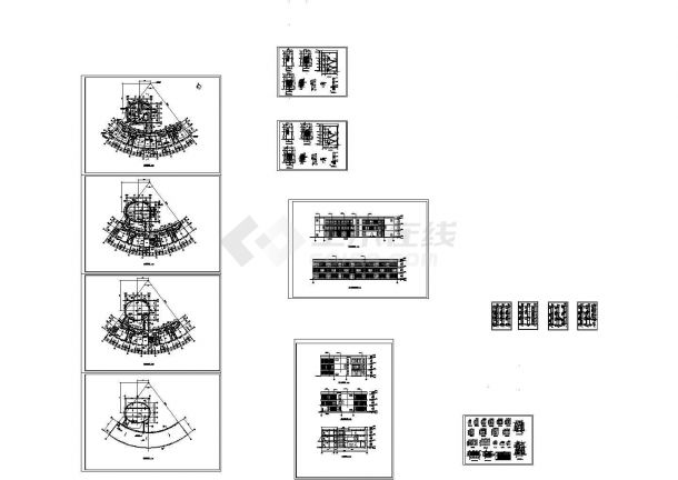 某城市多层住宅小区实用建筑设计cad图纸-图二