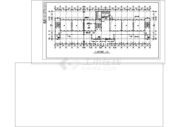 5层4165平米中学教学楼建施CAD图纸设计-图一