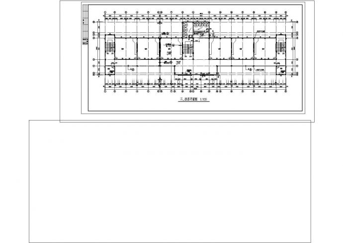 5层4165平米中学教学楼建施CAD图纸设计_图1