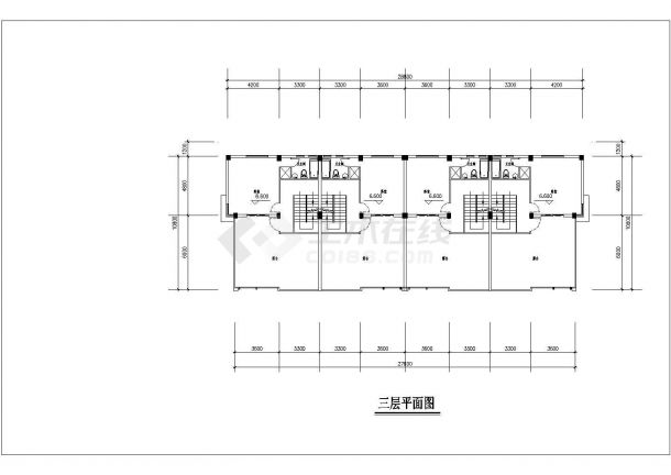 双拼别墅27.60&10.80米建筑设计施工图-图二