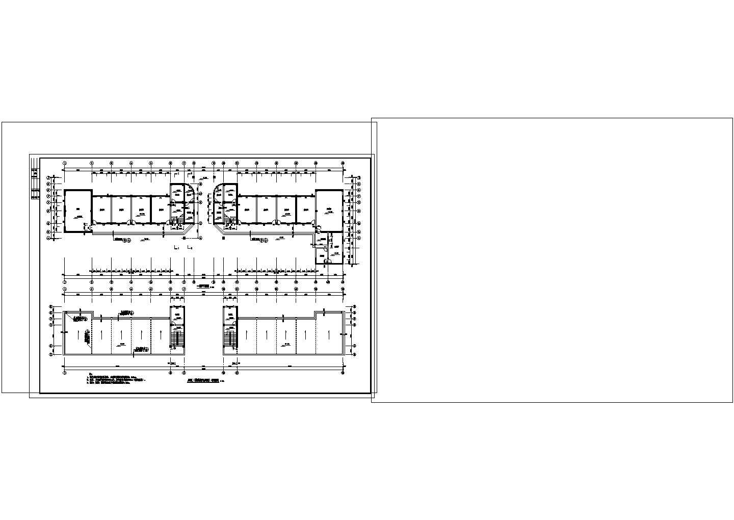 5层3294.6平米框架结构教学综合楼CAD图纸设计