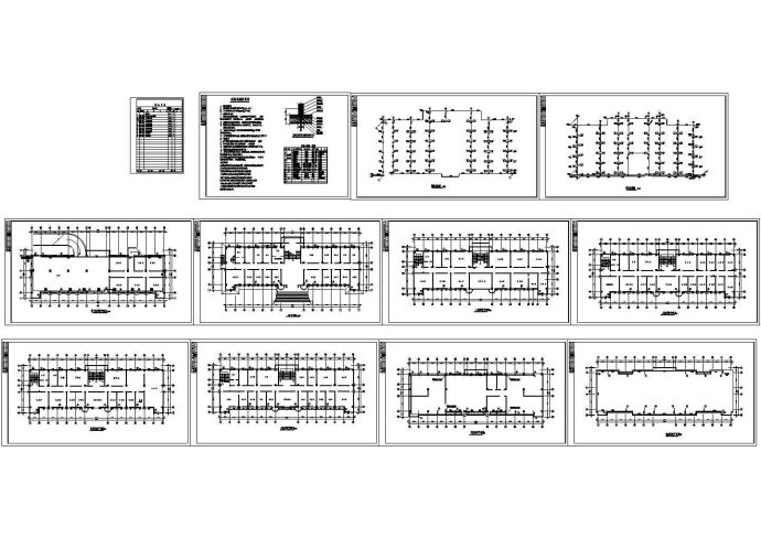 某六层办公楼详细设计CAD采暖图_图1