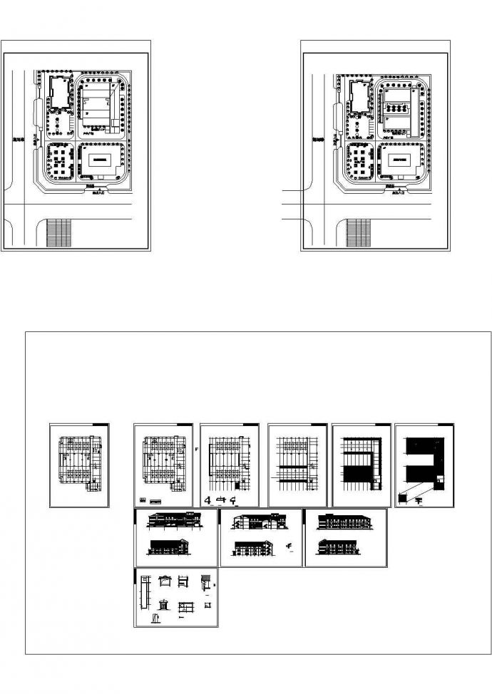 某三层砖混结构坡屋面敬老院设计cad全套建筑施工图（甲级院设计）_图1