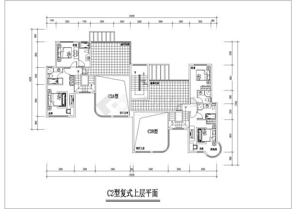 广州市某现代化小区经典热门的平面户型设计CAD图纸（7张）-图一