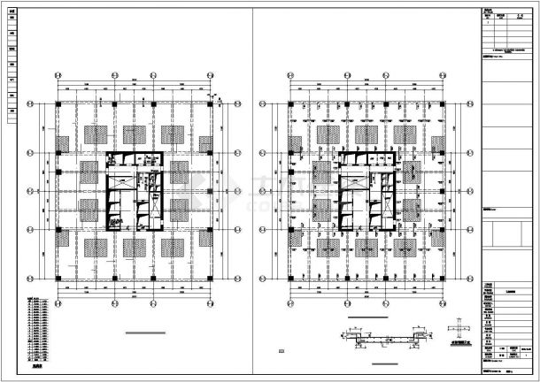 【最新】某18层框筒结构酒店结构设计CAD图纸-图一