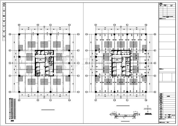 【最新】某18层框筒结构酒店结构设计CAD图纸-图二