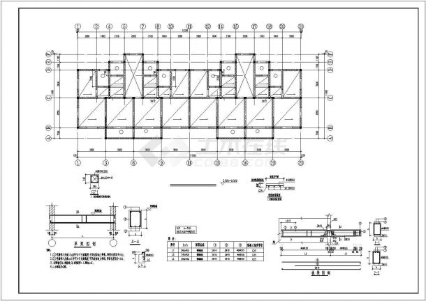 【最新】某五层砖混结构住宅楼结构设计CAD图纸-图二