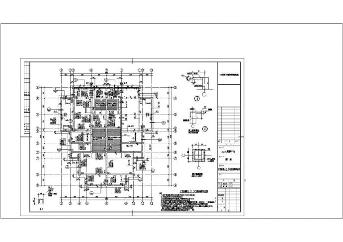 510.86平米度假中心双拼别墅建筑结构设计图_图1