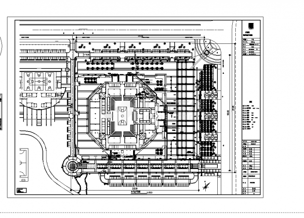 浦东某2套大型广场系统设计施工cad图纸-图一