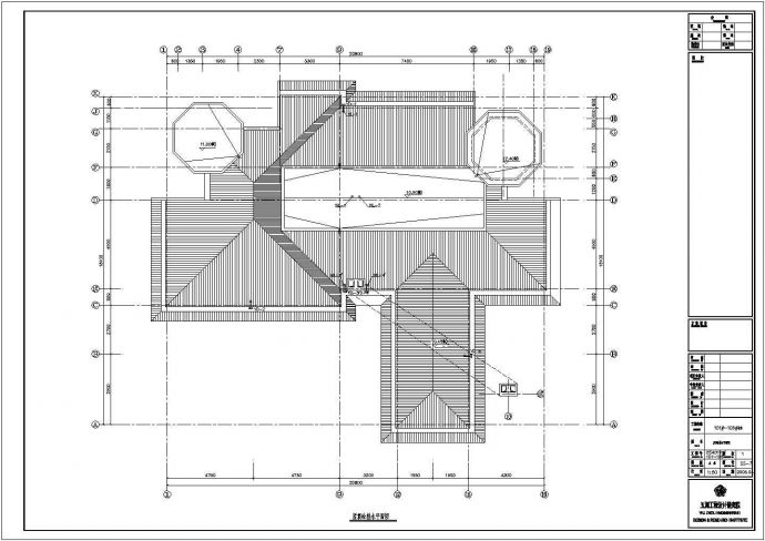 成都某双拼别墅给排水设计CAD图纸_图1
