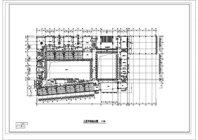 某小学教学楼CAD节点剖面大样完整平面图_图1
