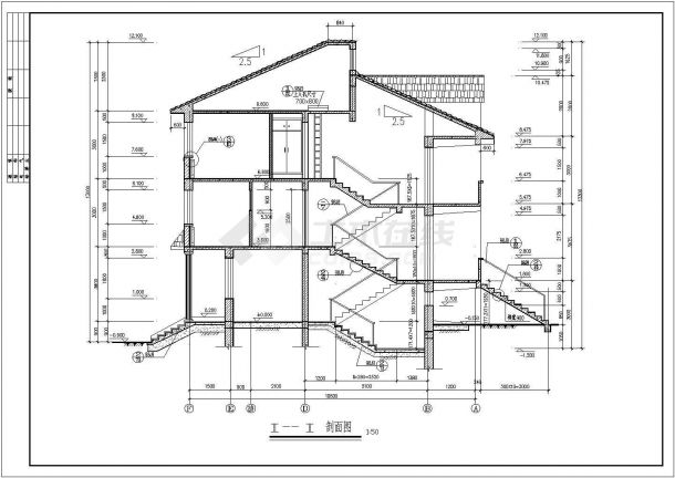 多栋欧式型别墅方案CAD示意图-图一