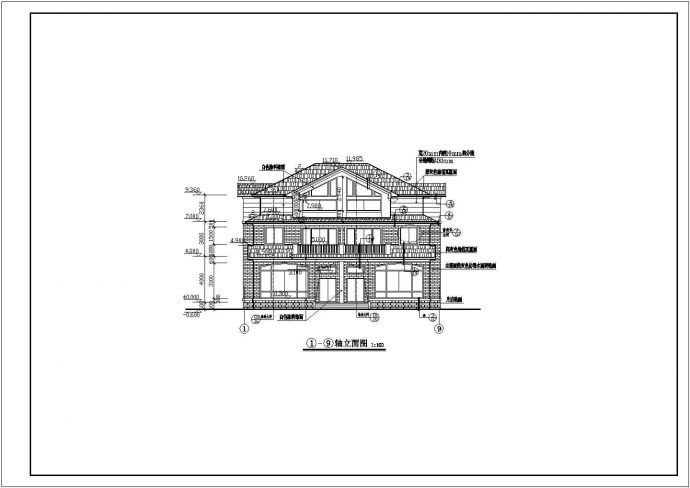 山西某地多层欧式化别墅规划设计CAD参考图_图1