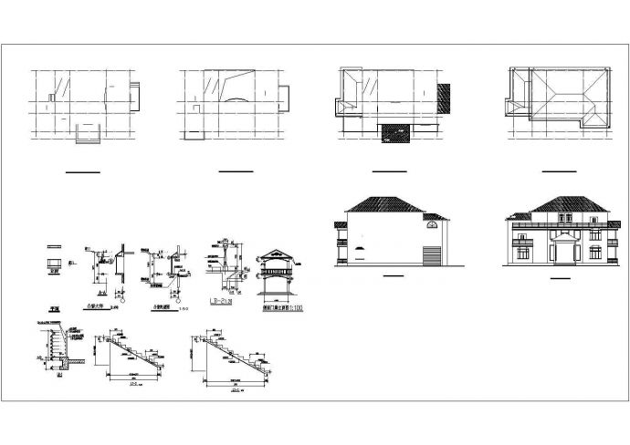 某郊区大型欧式别墅区设计图纸_图1