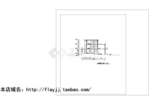 三层双拼别墅cad设计图（长20.4m宽14.7m）-图一